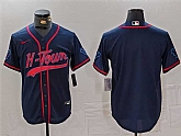 Men's Houston Texans Blank Navy With Patch Cool Base Stitched Baseball Jersey,baseball caps,new era cap wholesale,wholesale hats